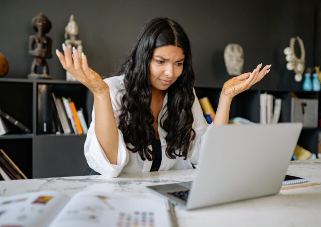 Financial services professional reacting to concerns about AI replacing jobs in the workplace
